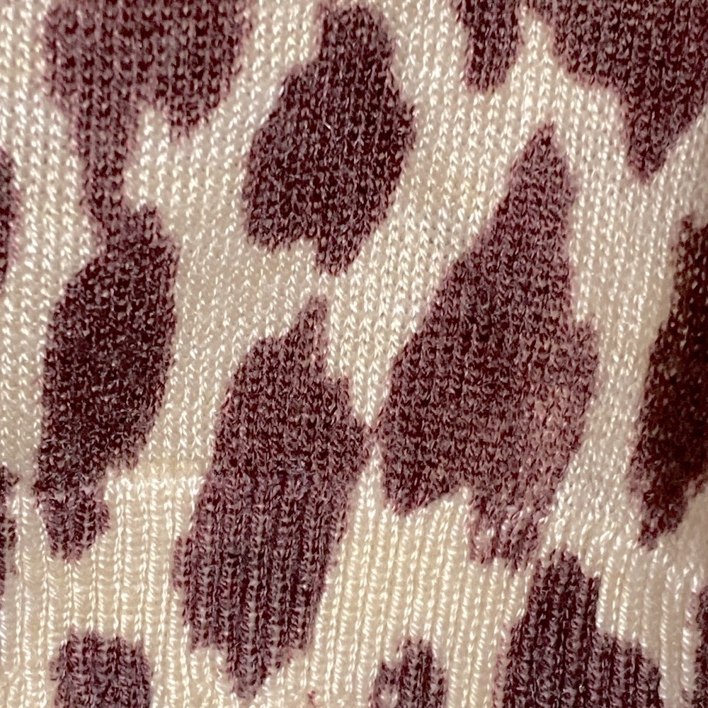 CUTE J Crew animal print knit silk blend lightweight top sweater shirt SMALL - Picture 10 of 13